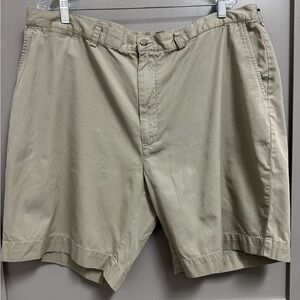 Polo by Ralph Lauren Khaki Flat Front Shorts 5 Pocket Size 42‎